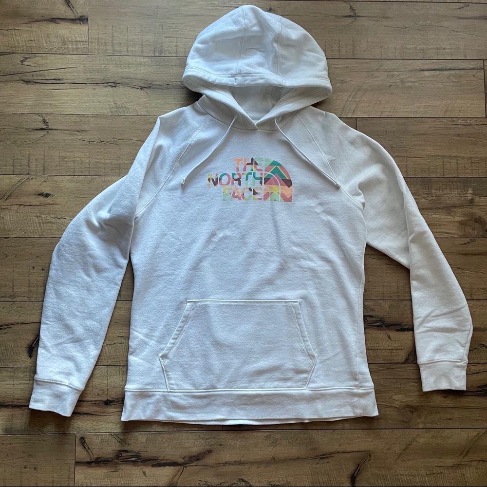 The North Face. White hoodie. XLG.